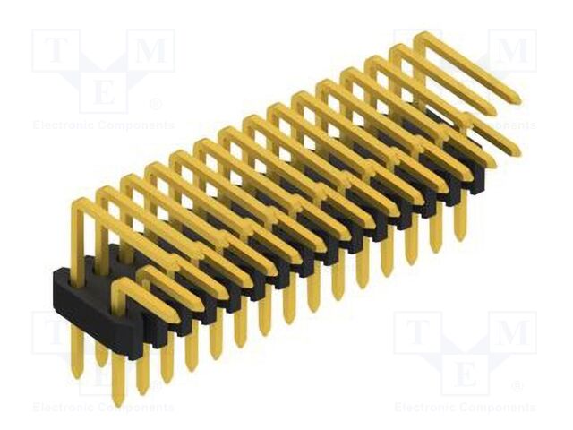 Connector: pin strips; pin header; male; PIN: 30; 1.27mm; THT; 2x15