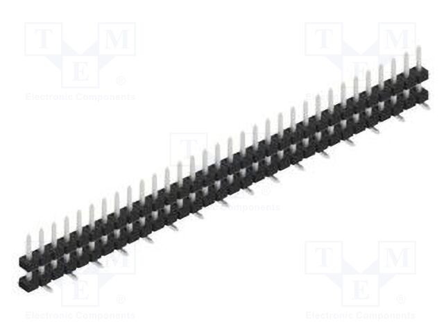 Connector: pin strips; pin header; male; PIN: 32; 2mm; SMT; 1x32