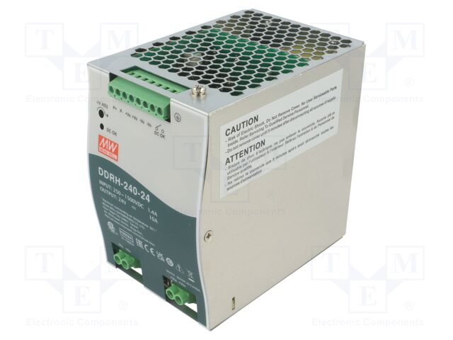 Converter: DC/DC; 240W; Uin: 250÷1500VDC; Uout: 24VDC; Iout: 10A