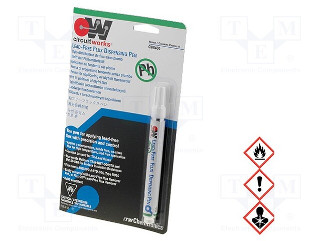 Flux: rosin based; non-corrosive,Lead Free,ROL0; pen; 9ml