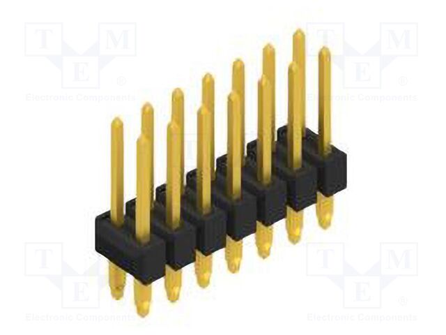 Connector: pin strips; pin header; male; PIN: 14; 2.54mm; THT; 2x7