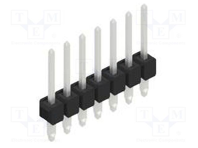 Connector: pin strips; pin header; male; PIN: 7; 2.54mm; THT; 1x7