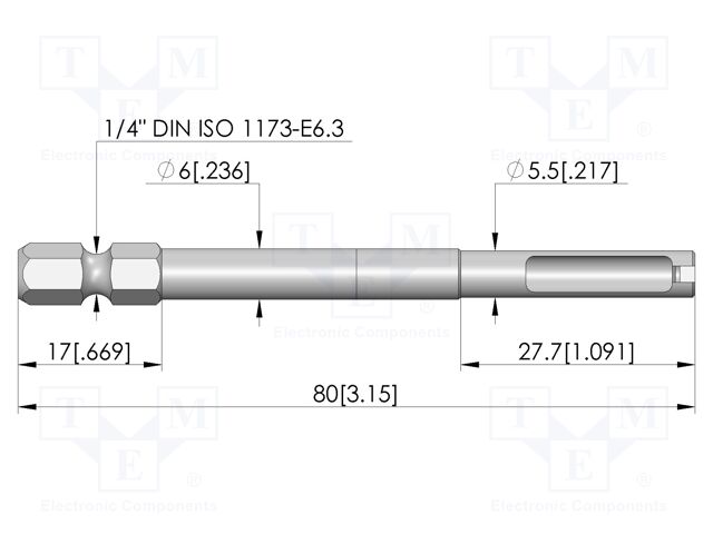 Tool: mounting tool; 4.1mm; BIT-GKS