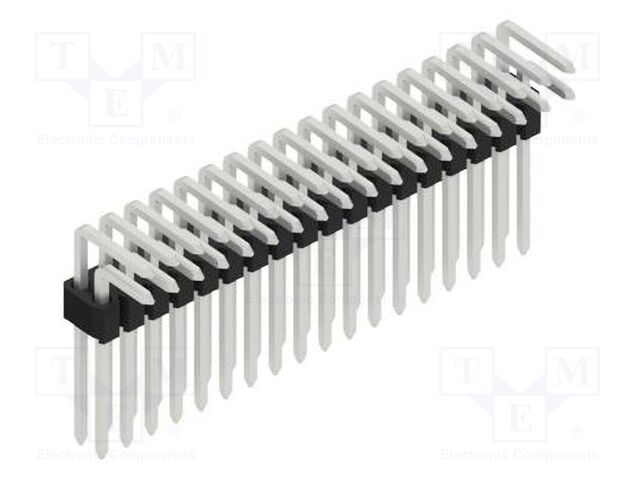 Connector: pin strips; pin header; male; PIN: 36; 1.27mm; THT; 2x18