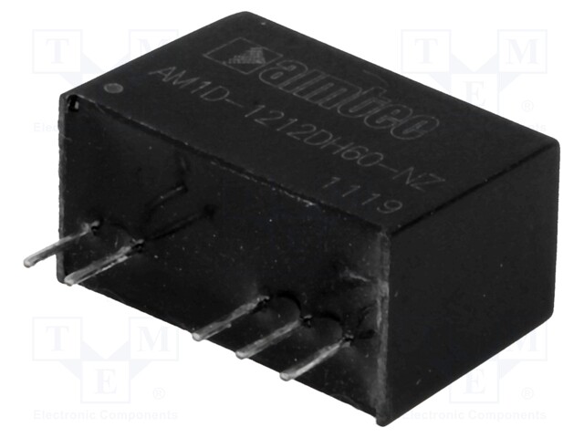 Converter: DC/DC; 1W; Uin:10.8÷13.2V; Uout:12VDC; Uout2:-12VDC
