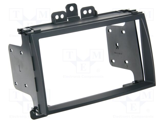 Radio frame; Hyundai; 2 DIN; black/rubber-touch