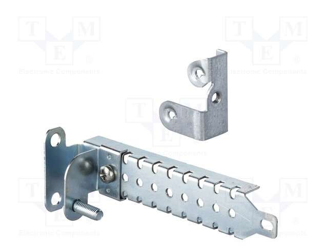 Mounting plate support; galvanised steel; 200mm; adjustable