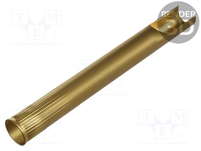 Test probe socket; Min.pitch: 4mm; brass; gold-plated; head SR