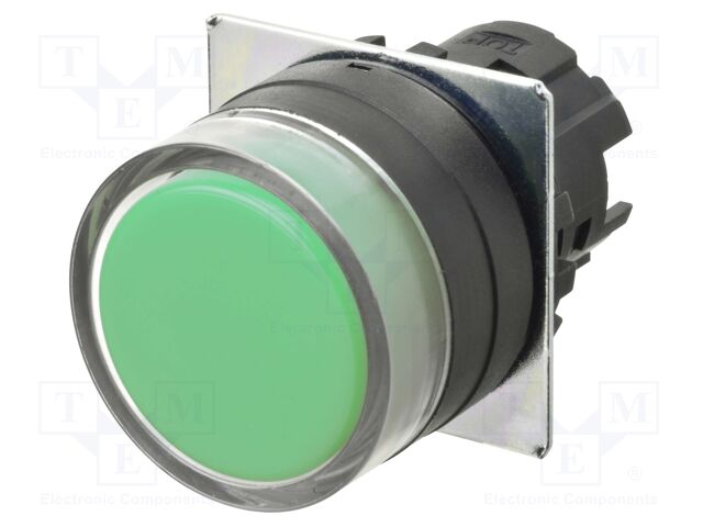 Switch: push-button; 22mm; Stabl.pos: 2; flat; Pos: 2