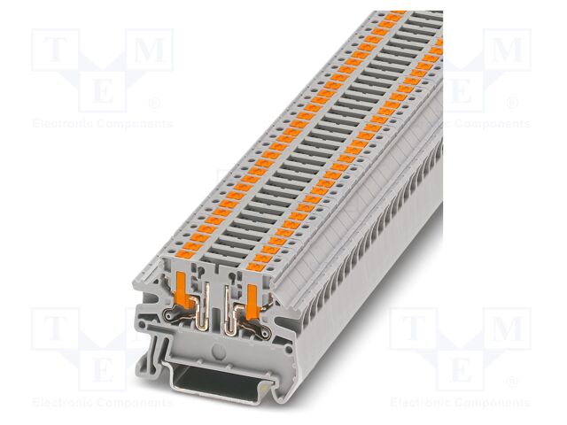 Splice terminal: rail; PA; L: 35.3mm; terminals: 2; W: 5.2mm