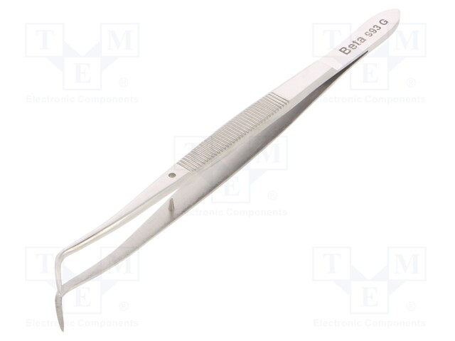 Tweezers; 160mm; Blades: curved