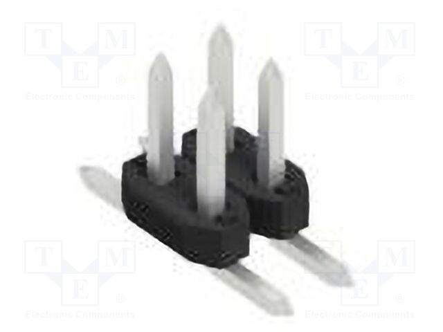Connector: pin strips; pin header; male; PIN: 4; 2mm; SMT; 2x2; 100V