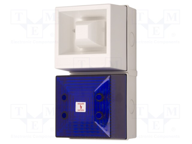 Signaller: lighting-sound; 115VAC; siren,flashing light; LED