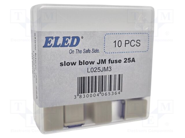 Fuse: fuse; 25A; 32VDC; automotive; 10.7mm; 10.7x7.7x15mm