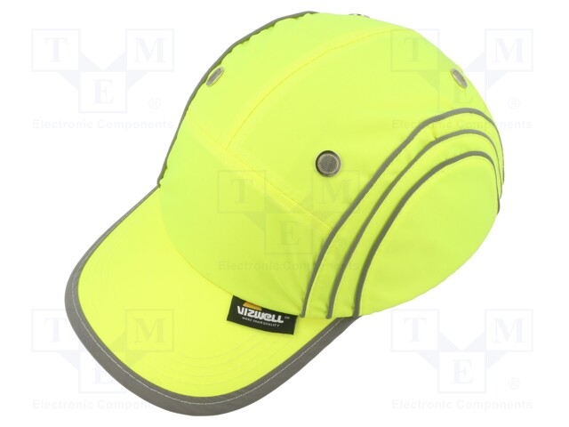 Light helmet; adjustable; Size: 58÷62mm; yellow; CE,EN812