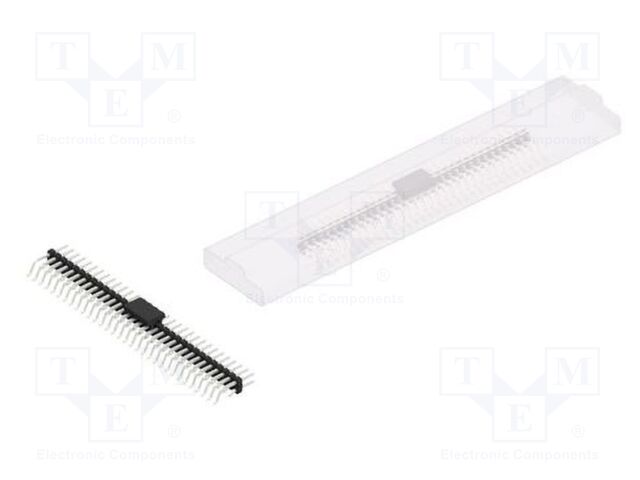 Connector: pin strips; pin header; male; PIN: 64; 2mm; SMT; 2x32