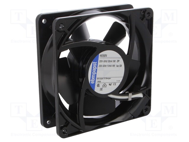Fan: AC; axial; 230VAC; 119x119x38mm; 157.8m3/h; 47dBA; 2650rpm