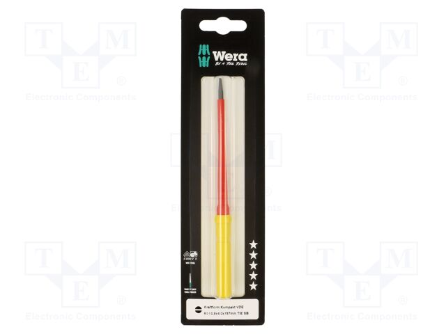 Interchangeable blade; slot; insulated; 4,0x0,8mm; 157mm; 1kVAC
