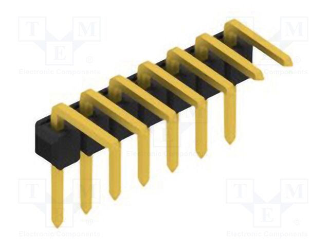 Connector: pin strips; pin header; male; PIN: 7; 2.54mm; THT; 1x7