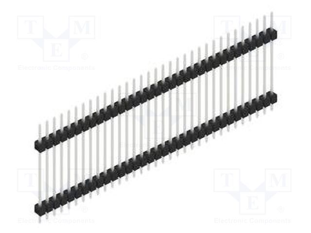Connector: pin strips; pin header; male; PIN: 33; 2.54mm; THT; 1x33