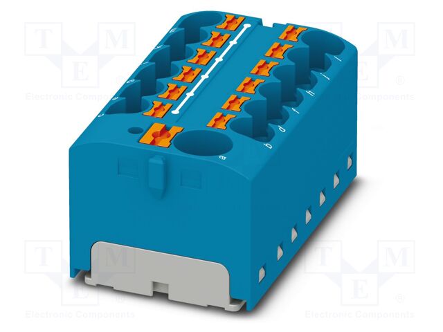 Splice terminal: rail; 32A; 450V; push-in; PA; L: 21.7mm; 0.2÷6mm2