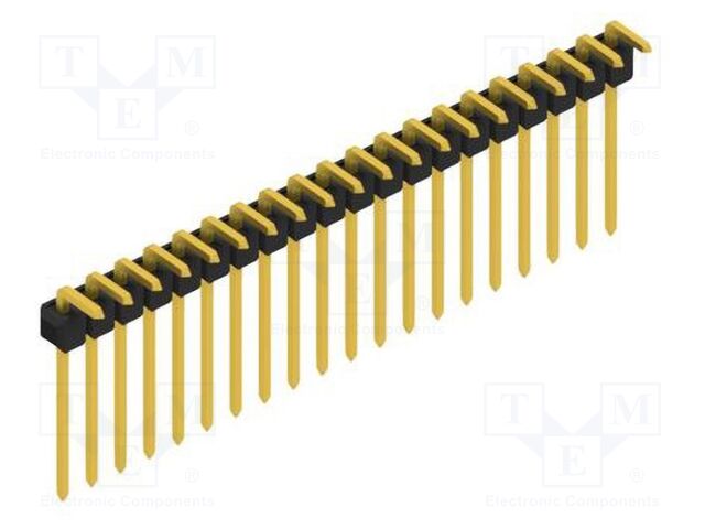 Connector: pin strips; pin header; male; PIN: 20; 2.54mm; THT; 1x20