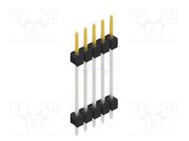 Connector: pin strips; pin header; male; PIN: 5; 2.54mm; THT; 1x5