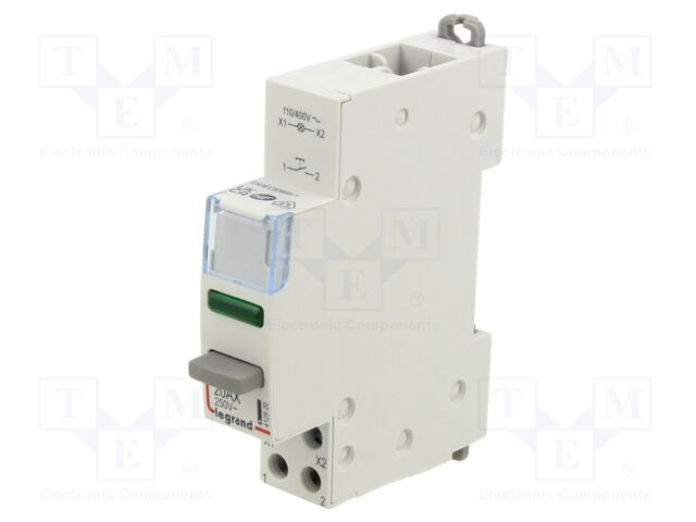Module: pushbutton switch; 20A; Mounting: DIN; 250VAC; monostable