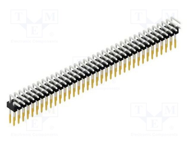 Connector: pin strips; pin header; male; PIN: 72; 2.54mm; THT; 2x36