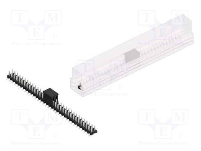 Connector: pin strips; pin header; male; PIN: 66; 2.54mm; SMT; 2x33