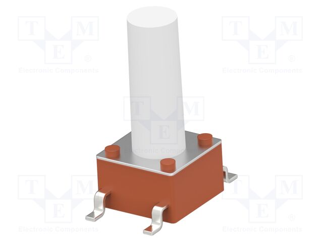 Microswitch TACT; SPST-NO; Pos: 2; 0.05A/24VDC; SMT; none; 2.55N
