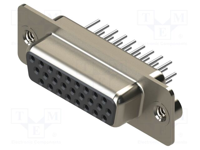 Connector: D-Sub HD; PIN: 26; socket; female; straight; THT; MHDD