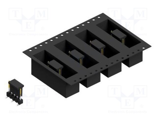 Connector: pin strips; pin header; male; PIN: 5; 2.54mm; SMT; 1x5