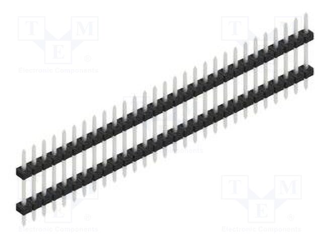 Connector: pin strips; pin header; male; PIN: 29; 2mm; THT; 1x29