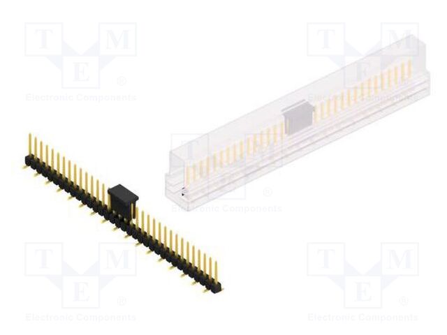 Connector: pin strips; pin header; male; PIN: 34; 2.54mm; SMT; 1x34