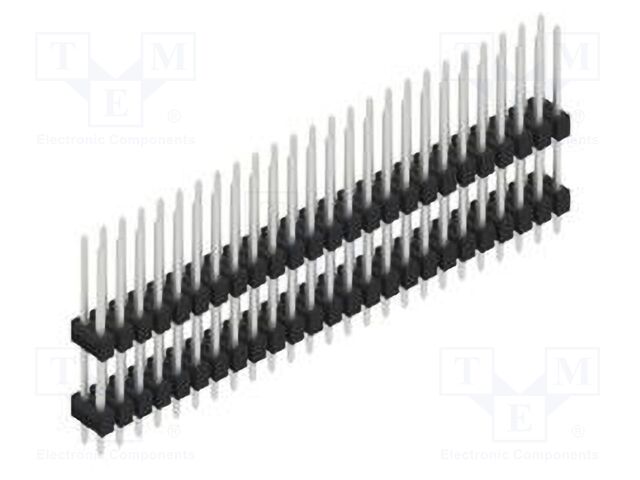 Connector: pin strips; pin header; male; PIN: 50; 2.54mm; THT; 2x25
