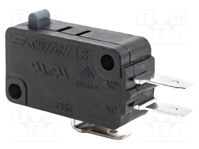 MICROSWITCH, PLUNGER, SPDT, 15A, 250VAC