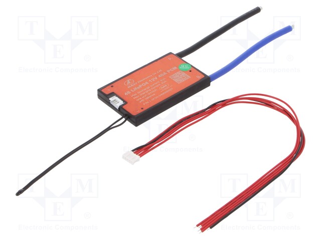 PCB protection; Li-FePO4; 75x48x9mm; 40A; 12.8VDC