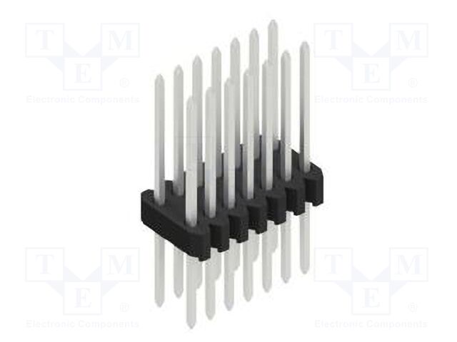 Connector: pin strips; pin header; male; PIN: 14; 1.27mm; THT; 2x7