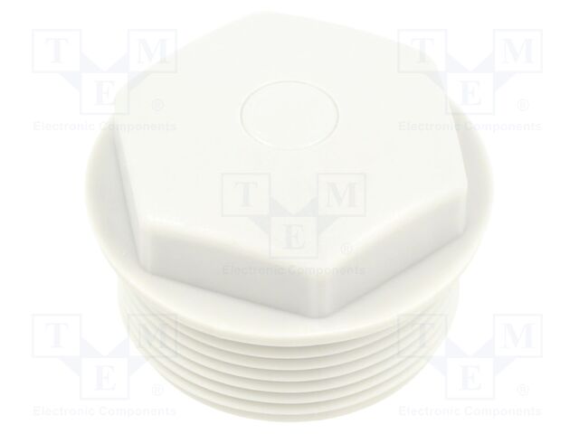 Stopper; grey; IP54; with a membrane; Thread: M32; 14mm