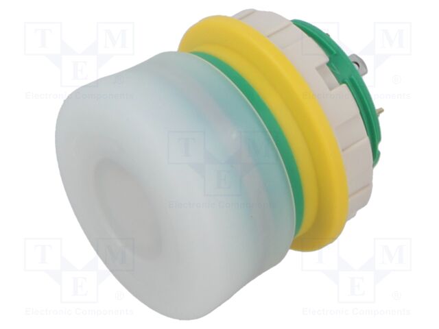 Switch: emergency stop; 22mm; Stabl.pos: 2; NC x2; white; yes; IP65