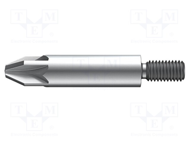 Screwdriver bit; Pozidriv®; PZ1; Overall len: 33mm; Mounting: M4