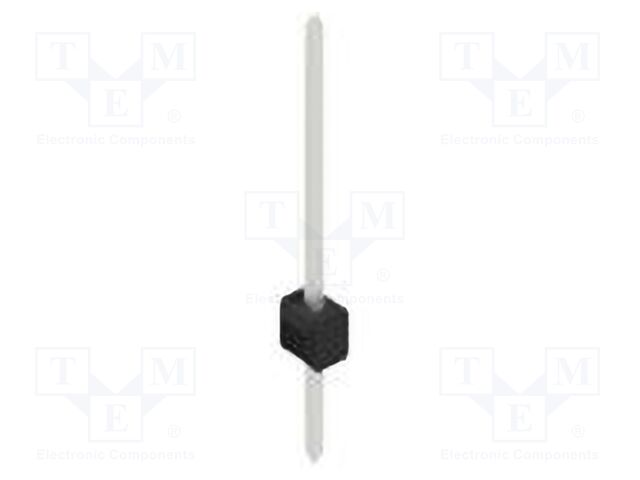 Connector: pin strips; pin header; male; PIN: 1; 2.54mm; THT; 1x1