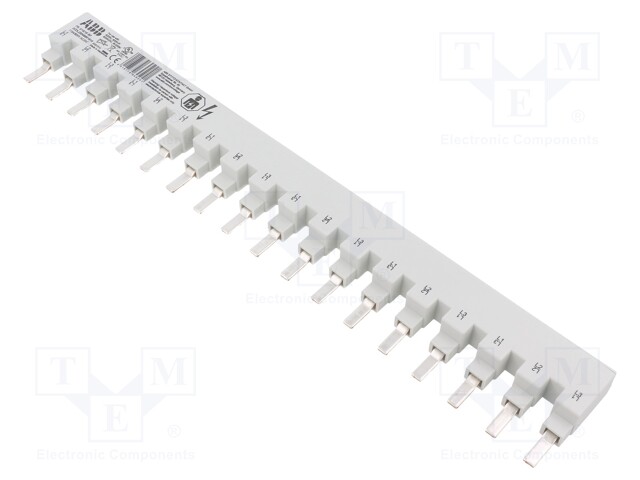 Busbar; 16mm2; Poles: 3; 480VAC; Inom: 80A; No.of mod: 6