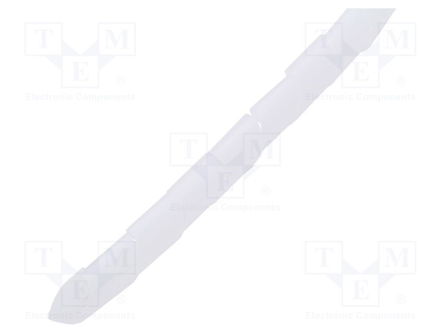Spiral wrapping; ØBundle : 20mm; white; L: 10m; Features: flexible