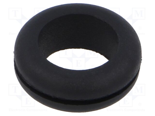 Grommet; black; UL94HB; TPR