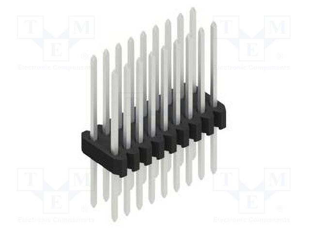 Connector: pin strips; pin header; male; PIN: 18; 1.27mm; THT; 2x9