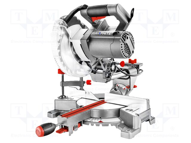 Circular saw table; electric; 1.4kW; 230VAC; angular; Len: 3m