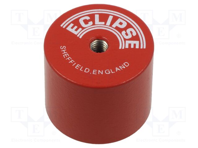 Magnet: permanent; alnico; 145N; Ø: 35mm; H: 30mm; steel; with hole