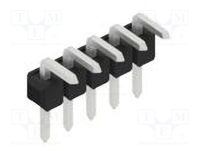 Connector: pin strips; pin header; male; PIN: 5; 2.54mm; THT; 1x5